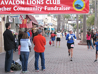 Jayme at the finish line